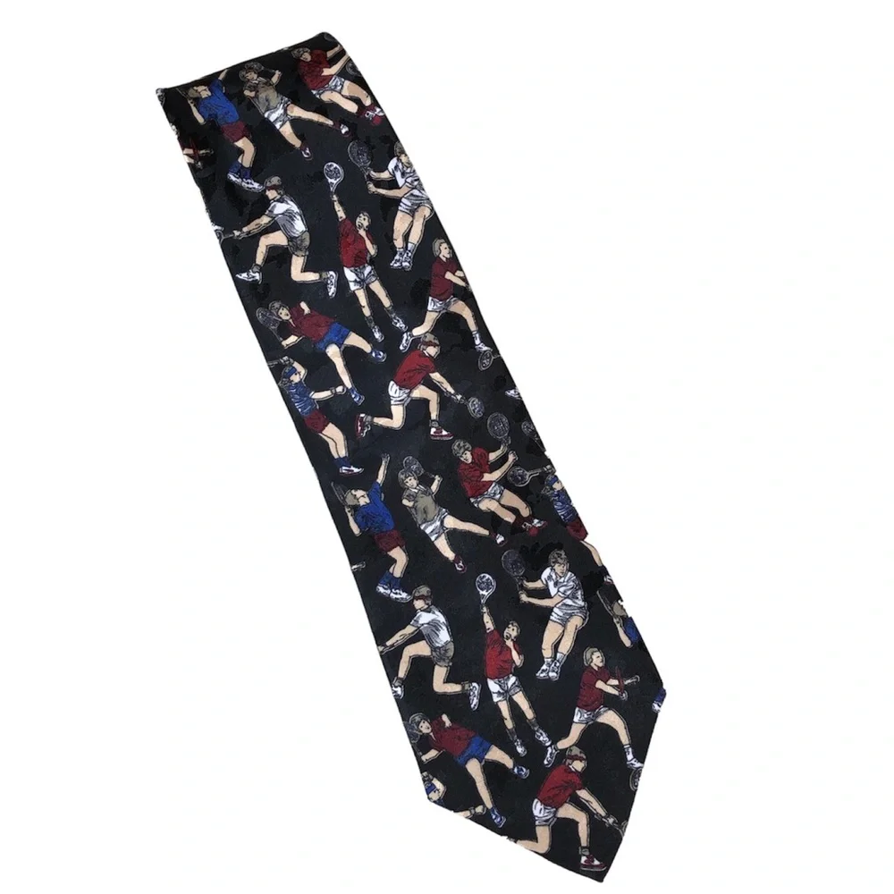 Concerto Vintage Made in USA Mens  Black Tie‎ Tennis Players